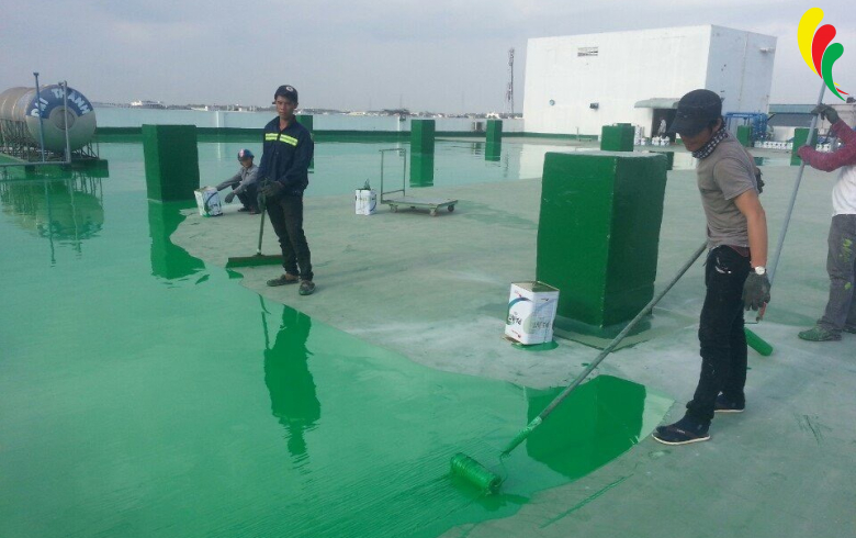 Thi công sơn sàn nhà xưởng Long An